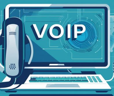 make a header image for a blog post about VoIP